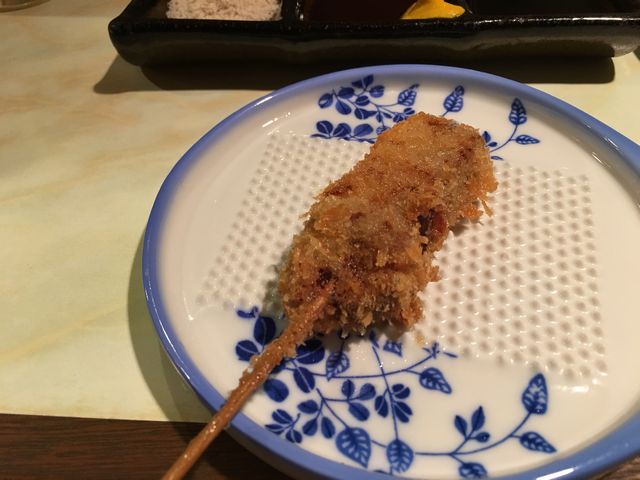 大阪うえしまの牛肉の串揚げ