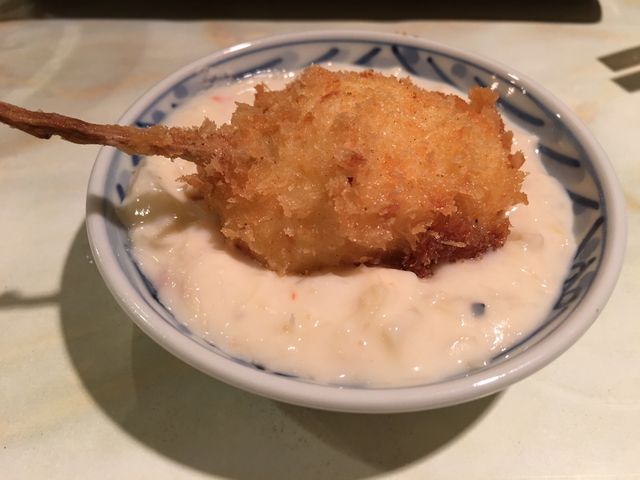 大阪うえしまのチーズのカニクリームソース
