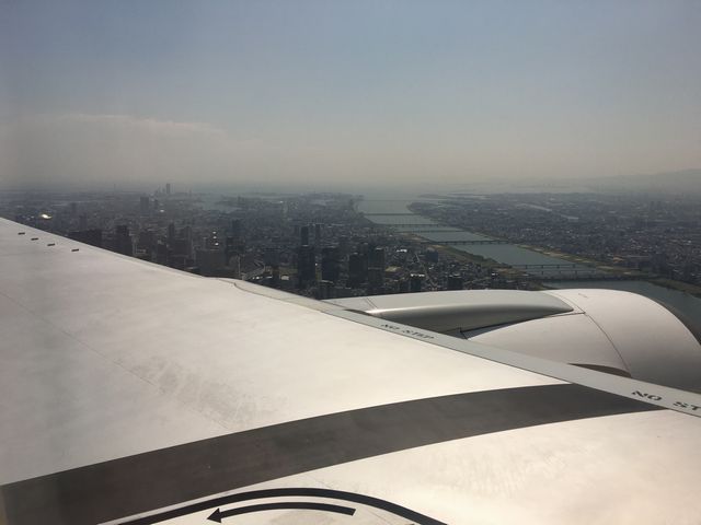 飛行機から見た淀川